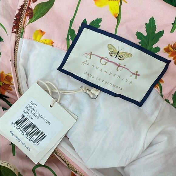 Agua by Agua Bendita Carmelo Floral Cotton Minidress size M - Picture 11 of 12